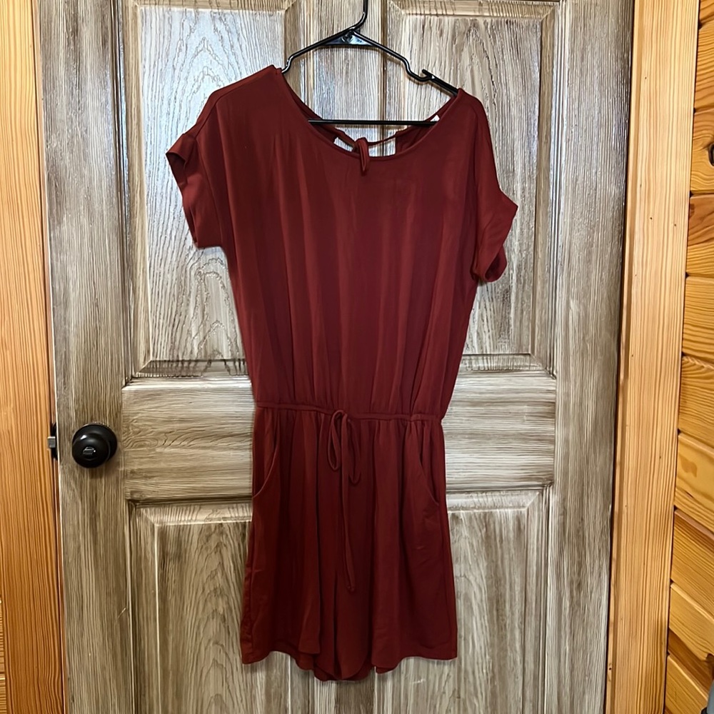Never worn maroon romper